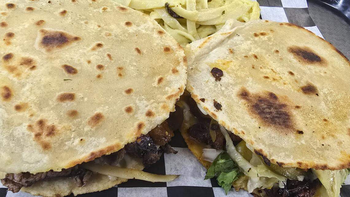 Los Mexas is open inside the Sidewalk Market near Mitchell Park in San Luis Obispo. Seen here on July 25, 2025.