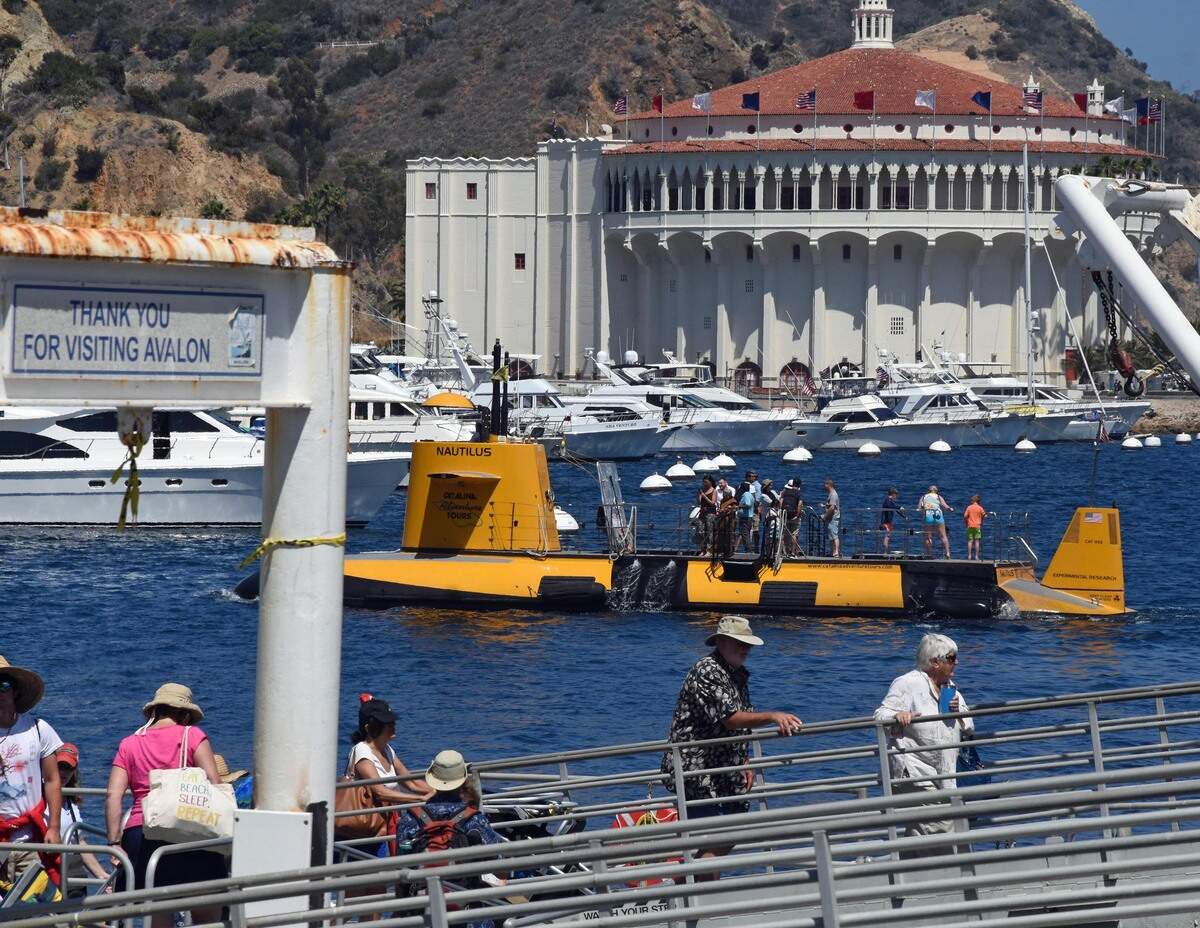 Avalon Bay on Catalina Island.