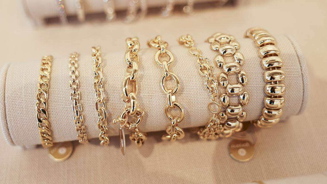 Gorjana, a Laguna Beach based jewelry brand, is open in downtown San Luis Obispo, seen on April 20, 2026