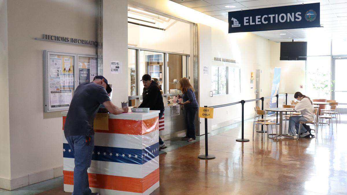 San Luis Obispo County residents vote in last November’s special election.