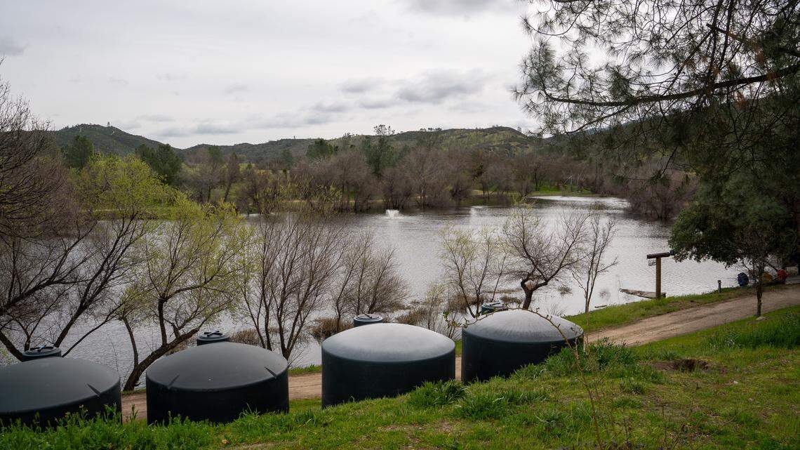 Creston Manor, a 577-acre property on Calf Canyon Road, is up for sale for around $7 million, pictured here Monday, Feb. 9, 2026. The property was once owned by "Jeopardy!" host Alex Trebek and includes 22 acres of vineyard vines, farm land and several residences.
