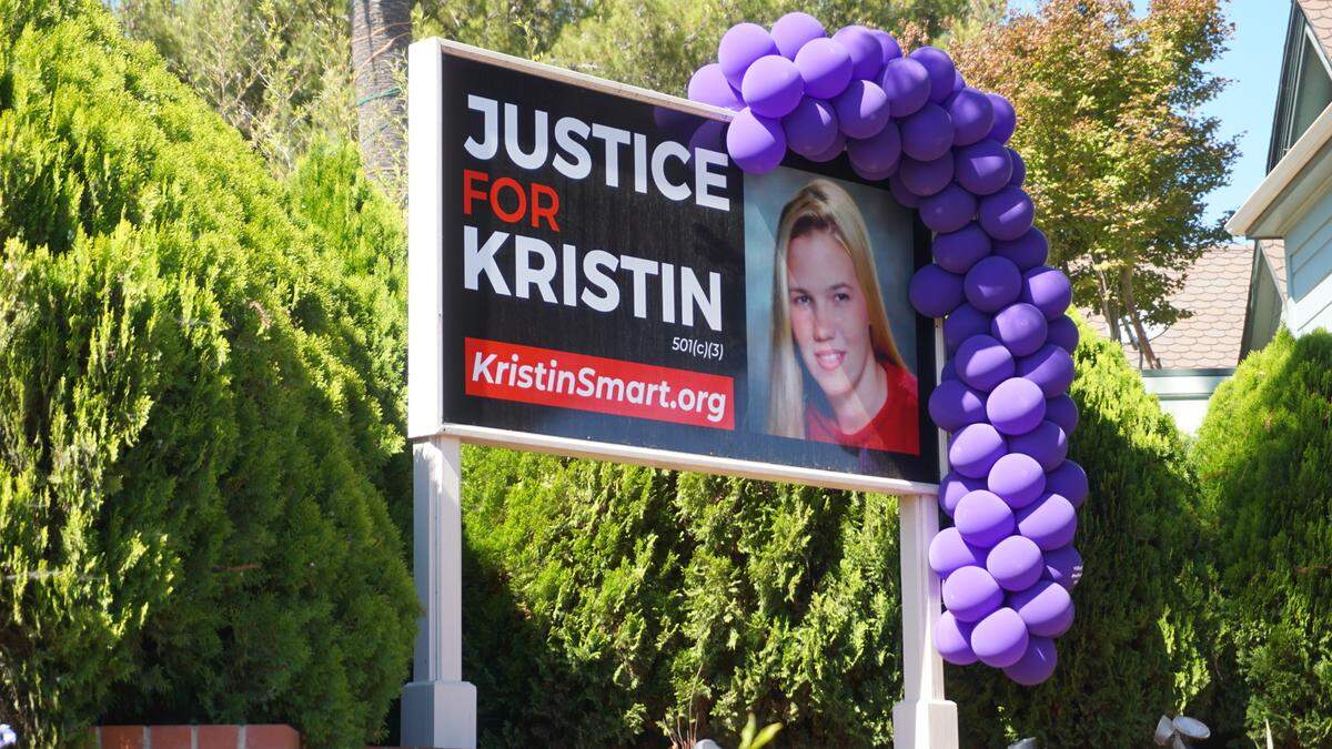 Purple ribbons are attached to posts and signs in the Arroyo Grande Village in honor of Kristin Smart and ahead of the verdicts in the Paul Flores murder trial. 