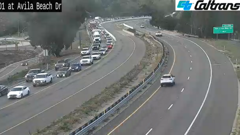 Highway 101 traffic slows to crawl through SLO County following multiple crashes