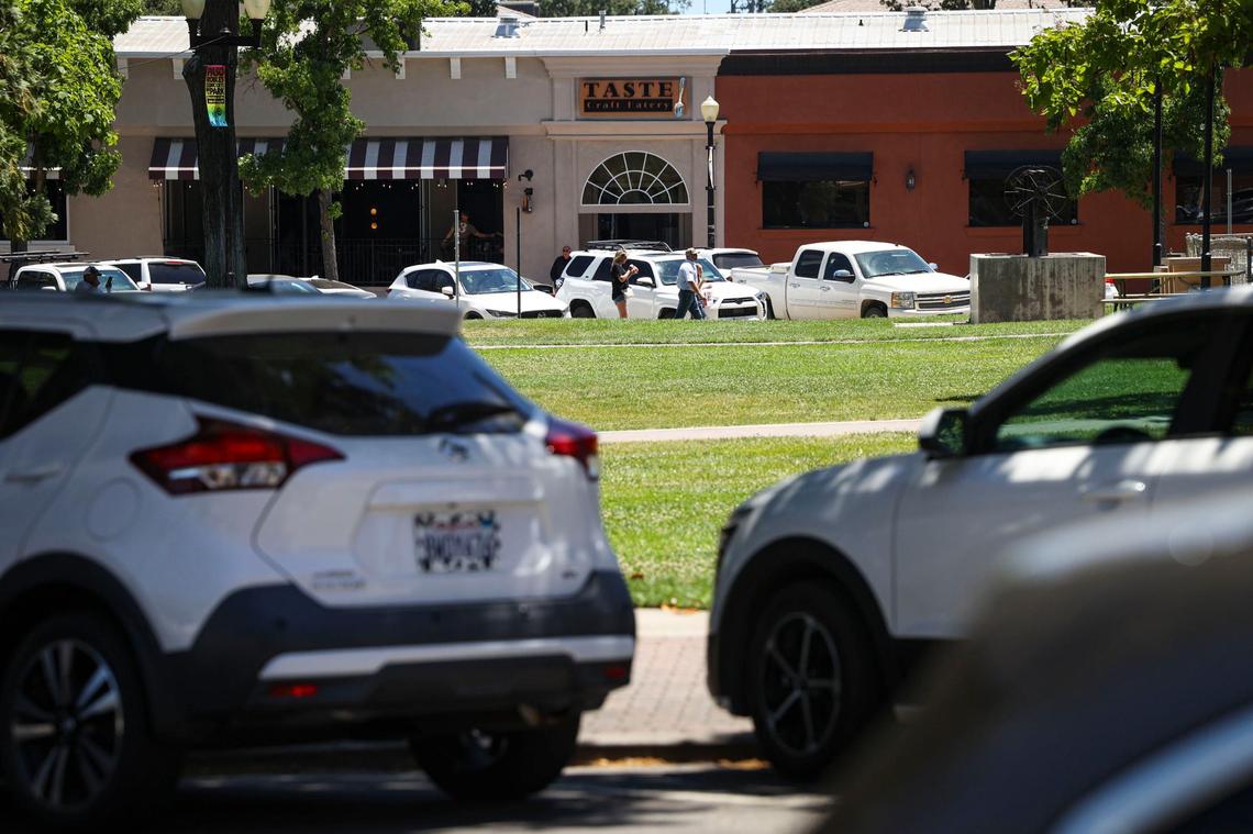 Signs for paid parking have been removed from Paso Robles at Downtown City Park June 17, 2024.
