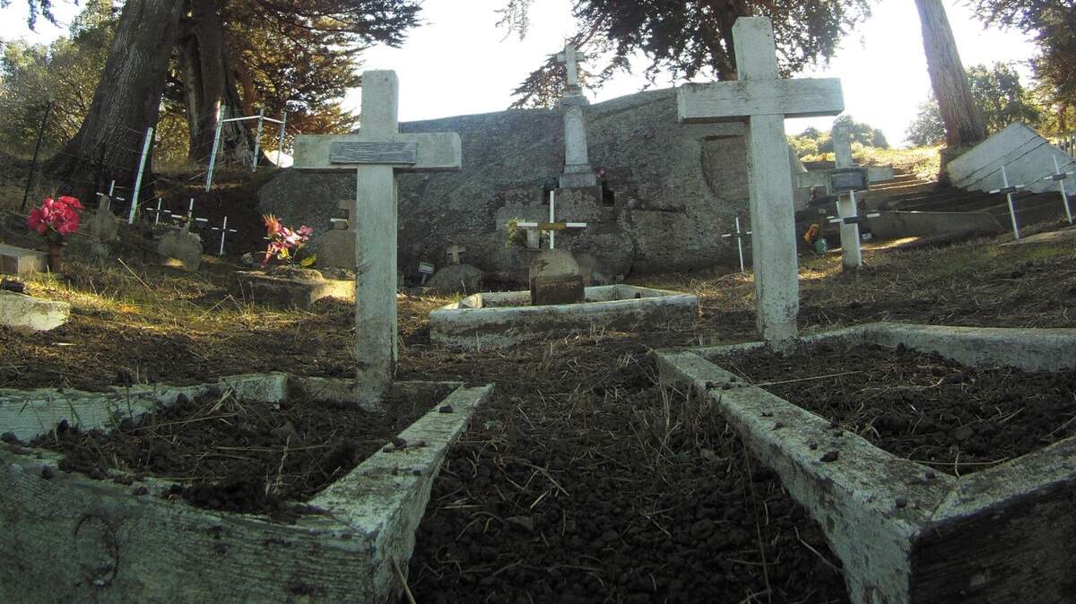 Graves at the Canet family cemetery in Morro Bay, where 11 of the 55 buried are babies.