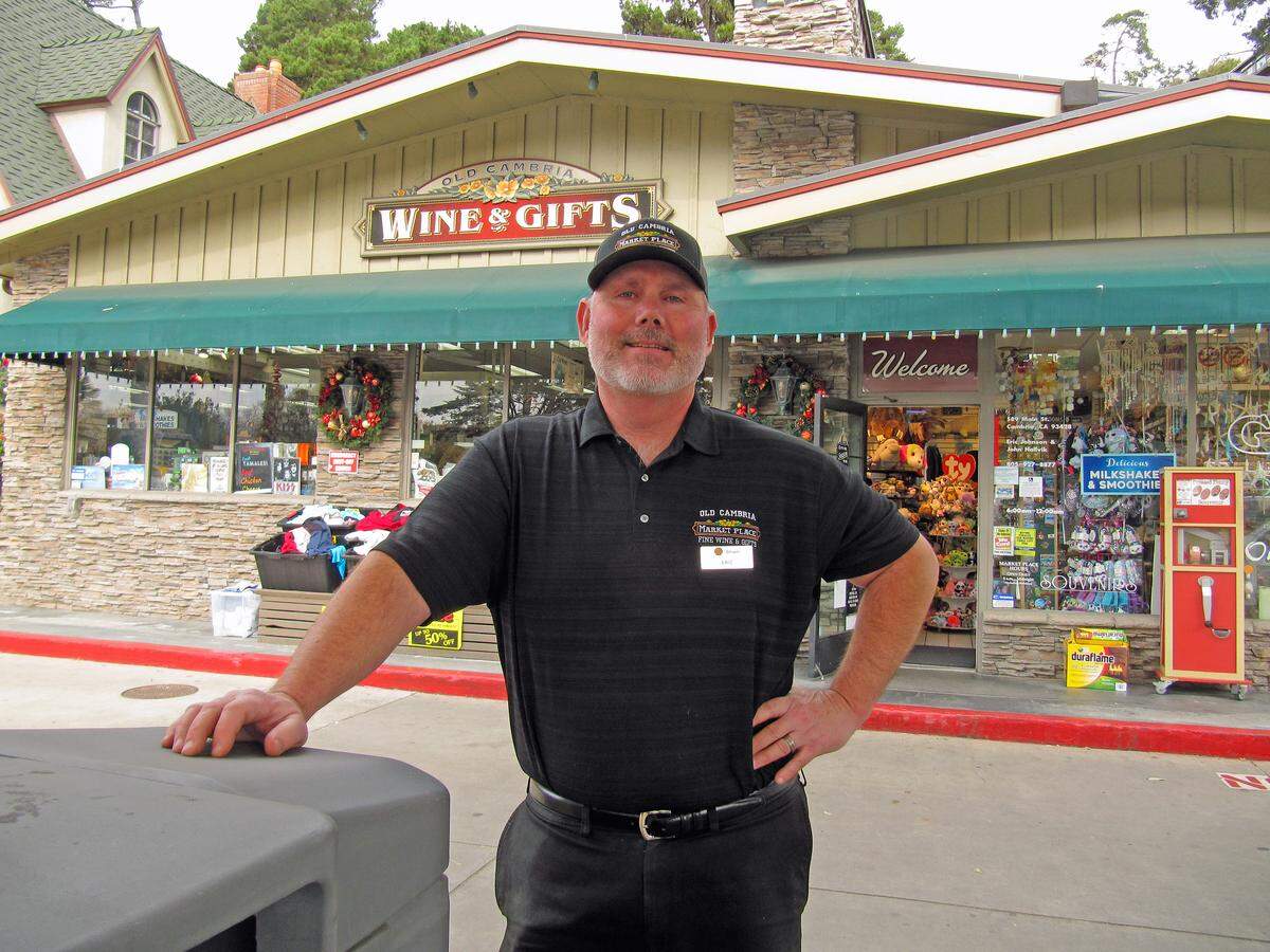 Eric Johnson, manager of the Old Cambria Marketplace and Shell station in Cambria, put a chokehold on a wanted suspect on Dec. 23, 2019, restraining the man until authorities arrived and took over.