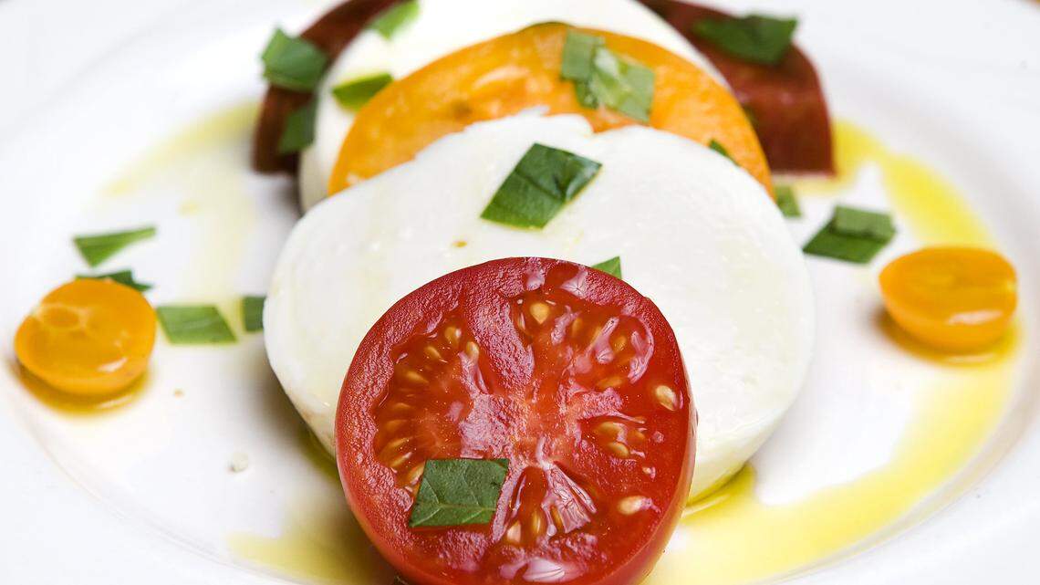 For starters, you might try the heirloom caprese salad with house-made mozzarella at Apple Farm in San Luis Obispo.