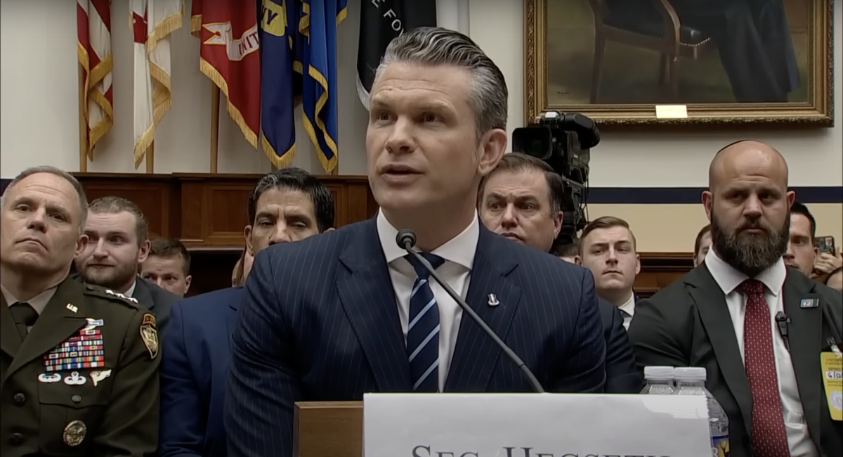 In a heated U.S. House Armed Services Committee hearing on Thursday, June 12, Central Coast Congressman Salud Carbajal, D-Santa Barbara, fired shots at Defense Secretary Pete Hegseth, pictured here in a screenshot, for his evasive answers to questions about this week’s ICE raids, his national security breaches and his policy on Ukraine, calling him an “embarrassment to the United States” and “unfit” to lead the Department of Defense.
