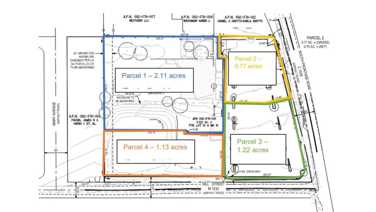 A rendering of the new shopping center in Nipomo off Frontage Road.