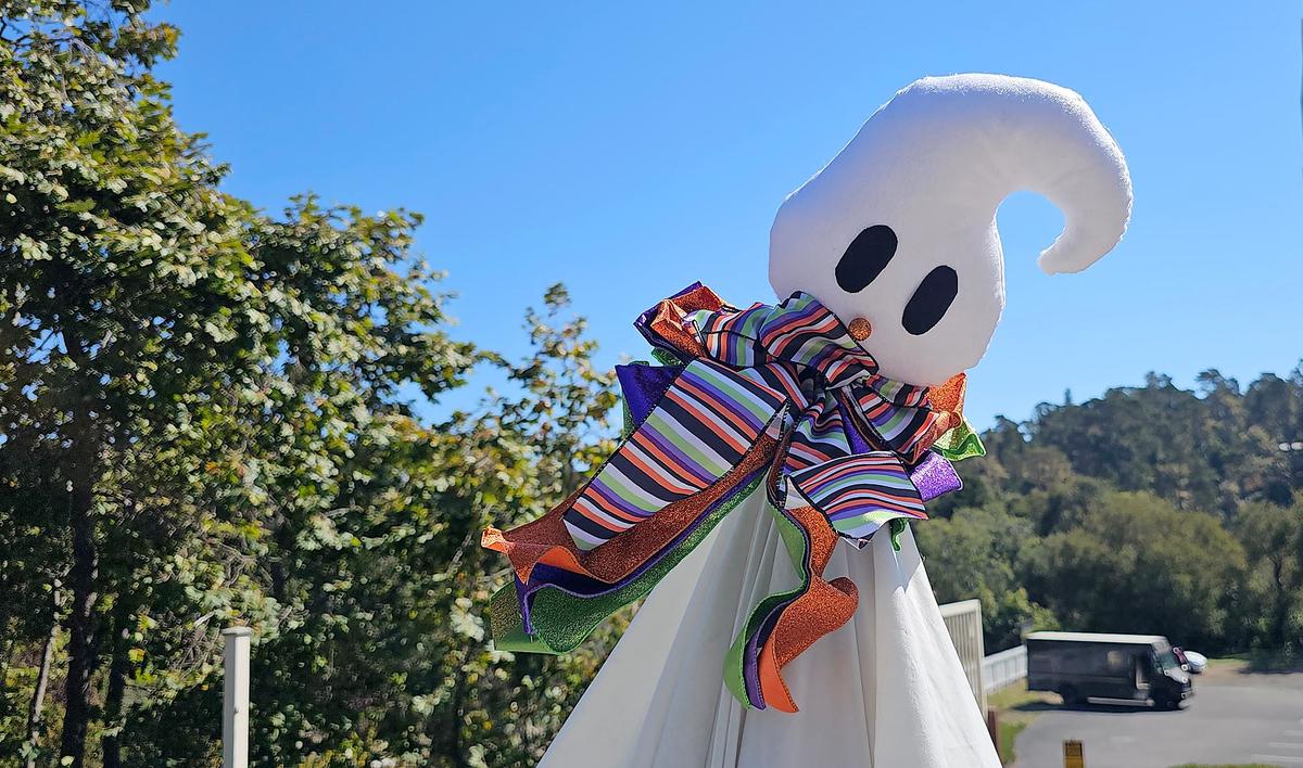 Cambria’s Scarecrow Festival is back. It runs the entire month of October.”A nightly stroll” created by Elizabeth Hoose.