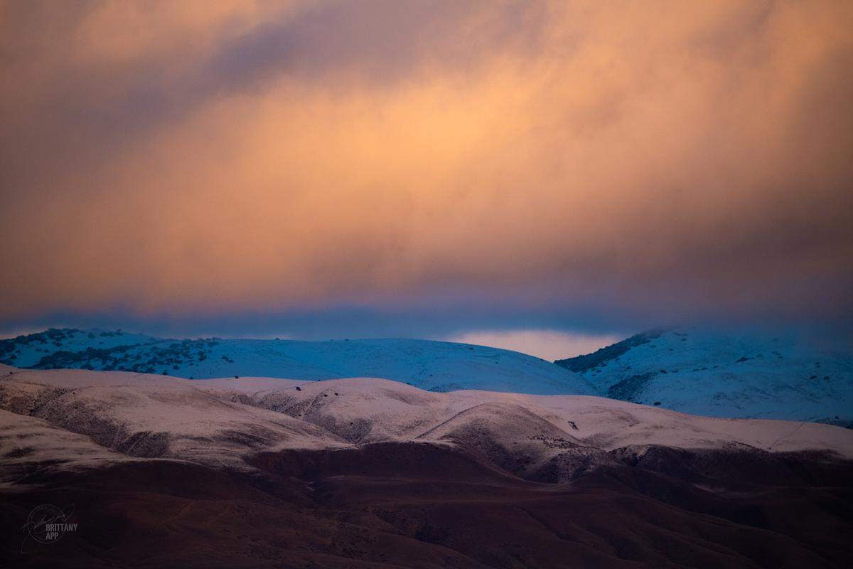 A dusting of snow from this week’s storm turned the Temblor and Caliente mountain ranges white on Wednesday at the Carrizo Plain National Monument in eastern San Luis Obispo County.