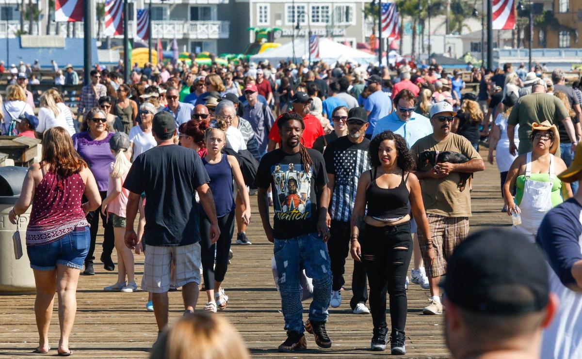 Thousands took a walk as the pier at Pismo Beach reopened after an 18 month renovation as the town held the 72nd annual Clam Festival. 10-20-2018 David Middlecamp