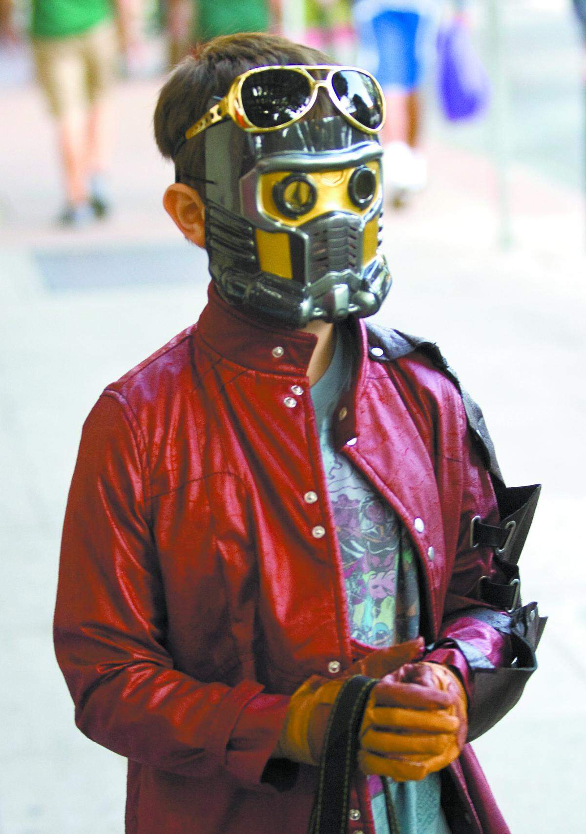 Families gathered for a special trick-or-treat at the Downtown SLO Farmers Market on Higuera Street in downtown San Luis Obispo in 2014. Carson Kendrick, 8, is Star-Lord from Marvel’s “Guardians of the Galaxy.”