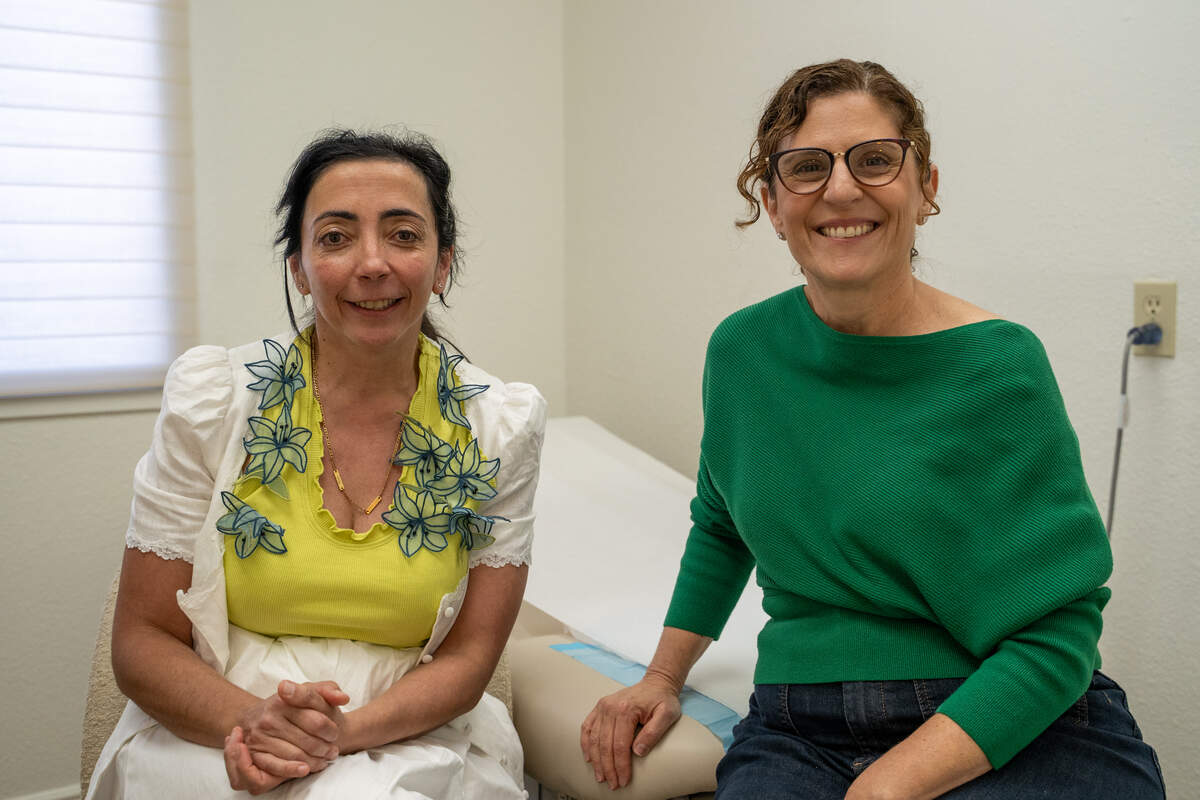 Dr. Heidi Sungurlu and Dr. Christine Lopopolo pose for a photo in an exam room at their practice, ThriveWell Women's Health, on Friday, May 15, 2026. Both doctors left the Adventist Health system late last year to pursue a more comprehensive way to practice primary care.