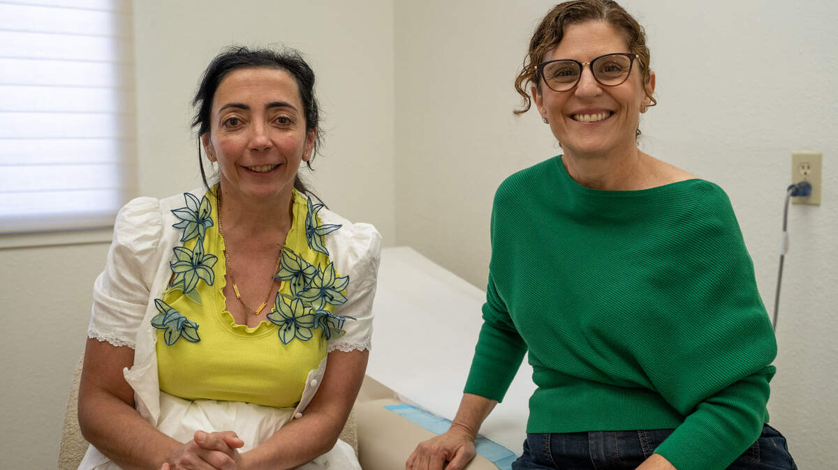 Dr. Heidi Sungurlu and Dr. Christine Lopopolo pose for a photo in an exam room at their practice, ThriveWell Women's Health, on Friday, May 15, 2026. Both doctors left the Adventist Health system late last year to pursue a more comprehensive way to practice primary care.