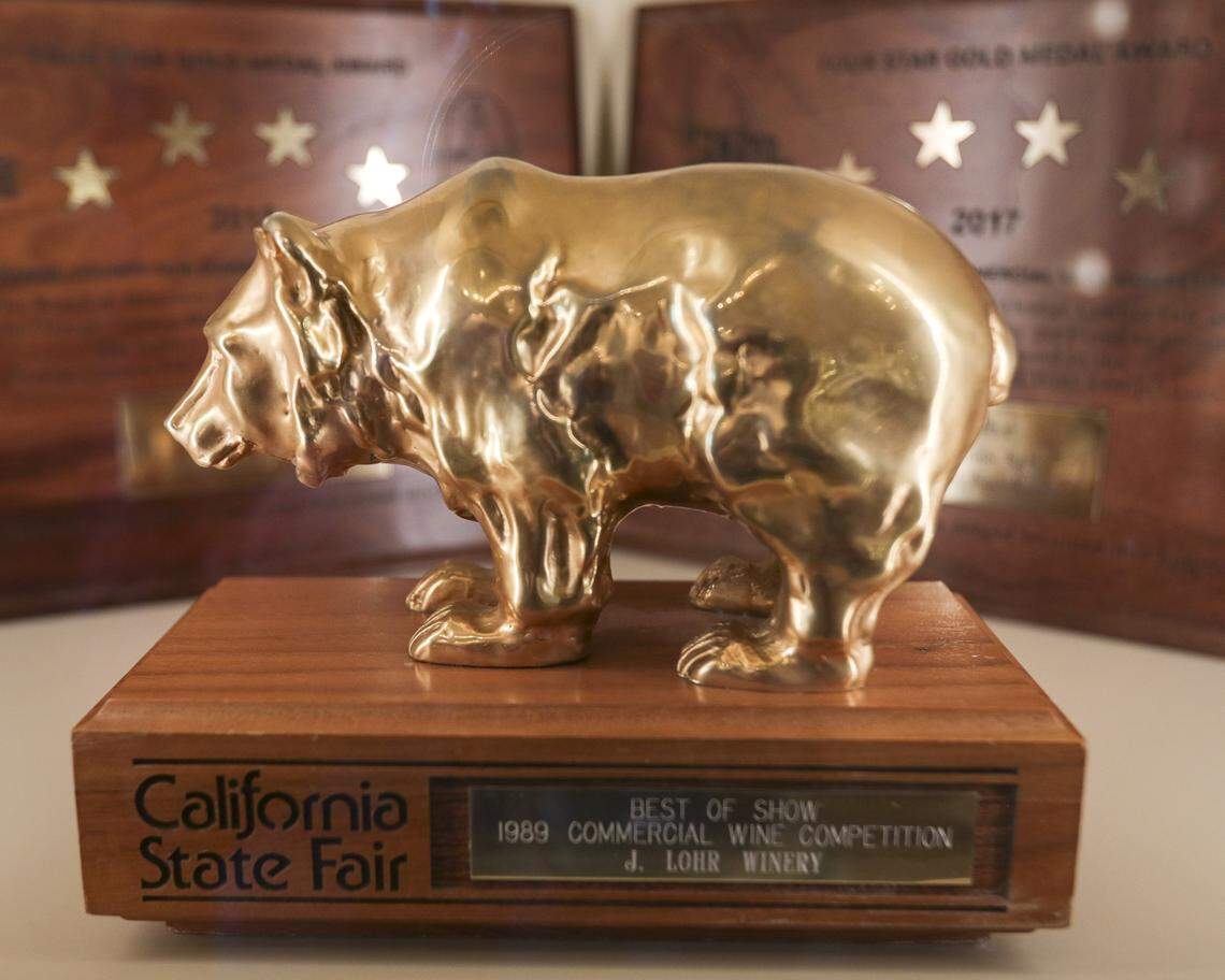 J. Lohr won this Best of Show at the California State Fair in 1989. When they established operations in Paso Robles they were the 17th winery in the region seen here on Nov. 6, 2025.