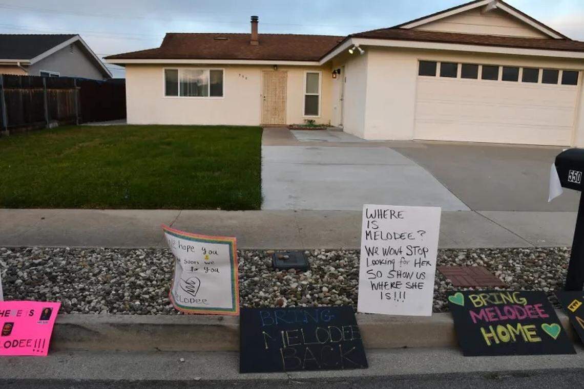 Signs in front of Ashlee Buzzard’s home on Mars Avenue in Vandenberg Village continue to plead for information about her 9-year-old daughter’s whereabouts.
