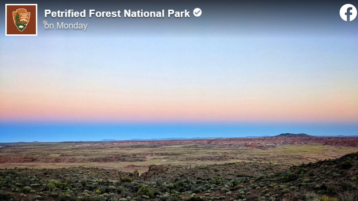 It appears you can see the Pacific Ocean from landlocked Arizona, but it’s an optical illusion, according to the National Park Service.