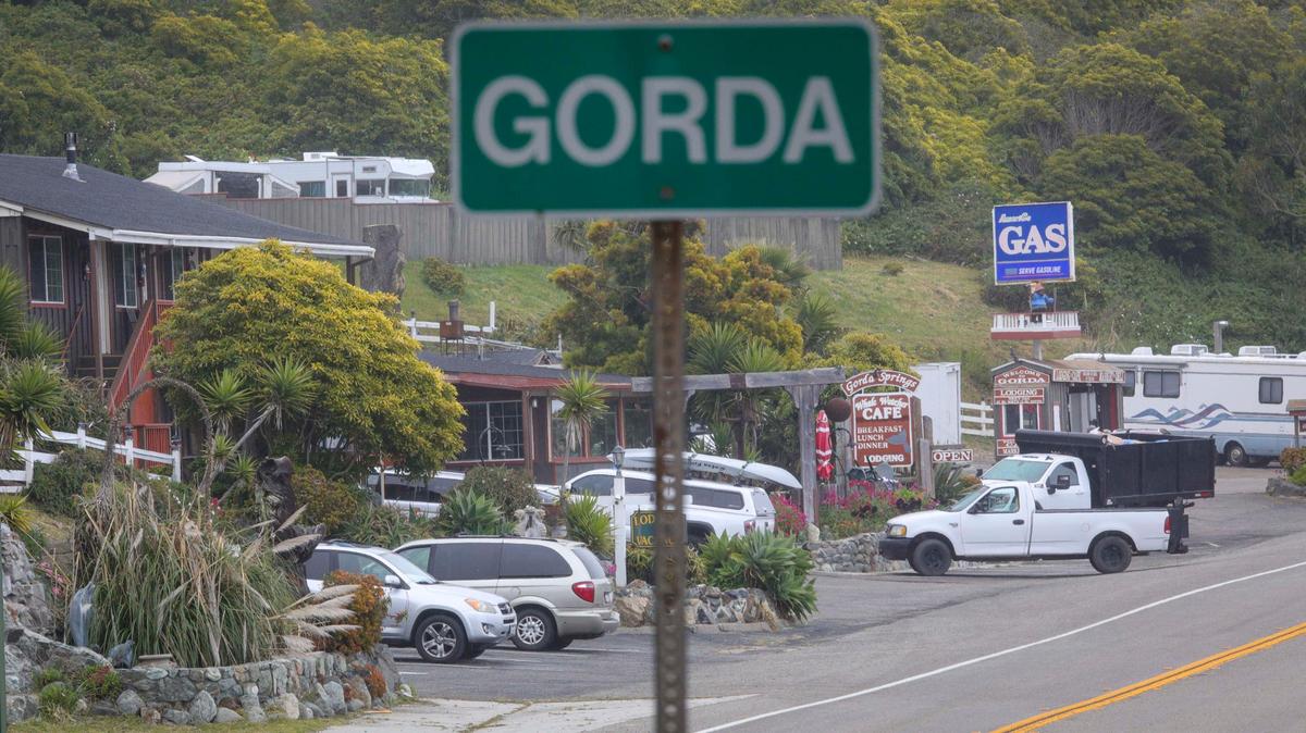Gorda is still open on Highway 1 but with the road closed 8 miles to the north traffic counts are down from usual levels, seen here on May 17, 2024.