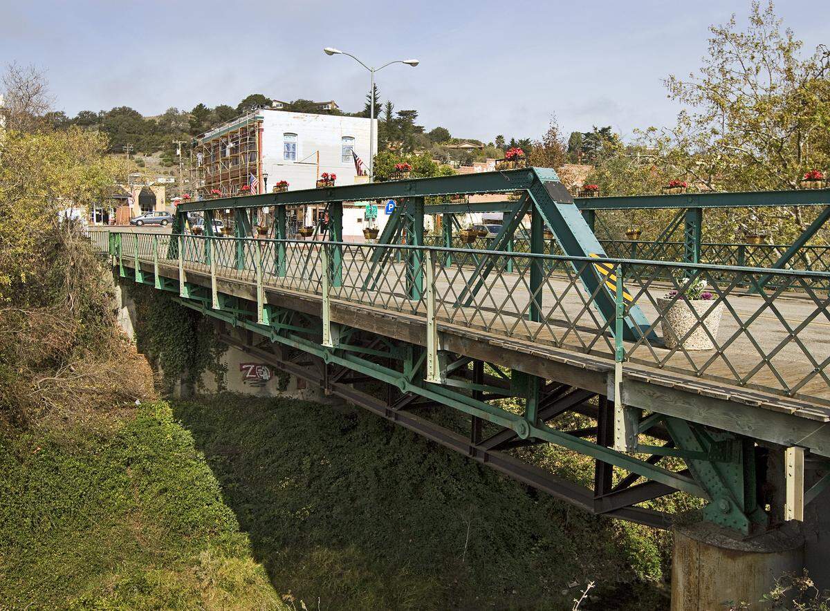 The historic bridge on Bridge Street in the Arroyo Grande Village was built in 1908. It was strengthened in 1989 but is once again in poor shape.