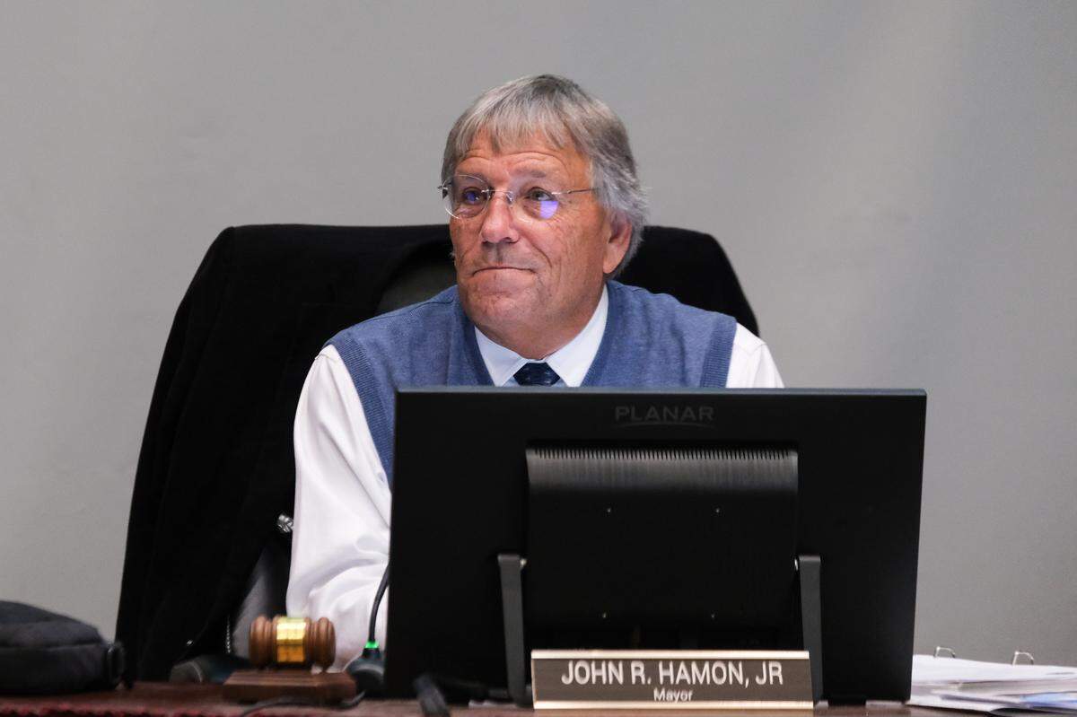 Paso Robles Mayor John Hamon attends a Paso Robles City Council meeting on Election night on Nov. 5, 2024.