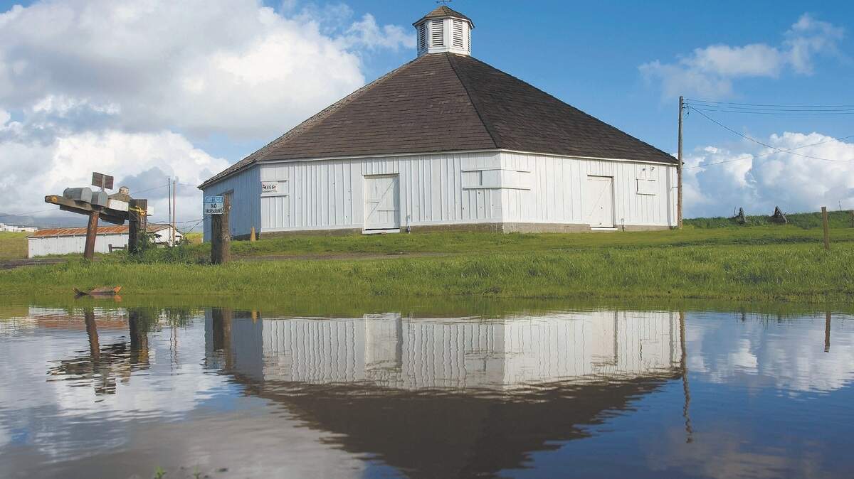 The barn on South Higuera Street has been restored.
