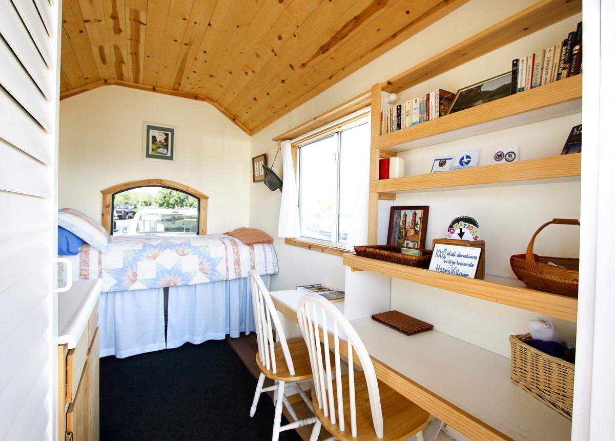 Hope’s Village of SLO plans to build a village of tiny homes, like this one, to help homeless people get off the streets.
