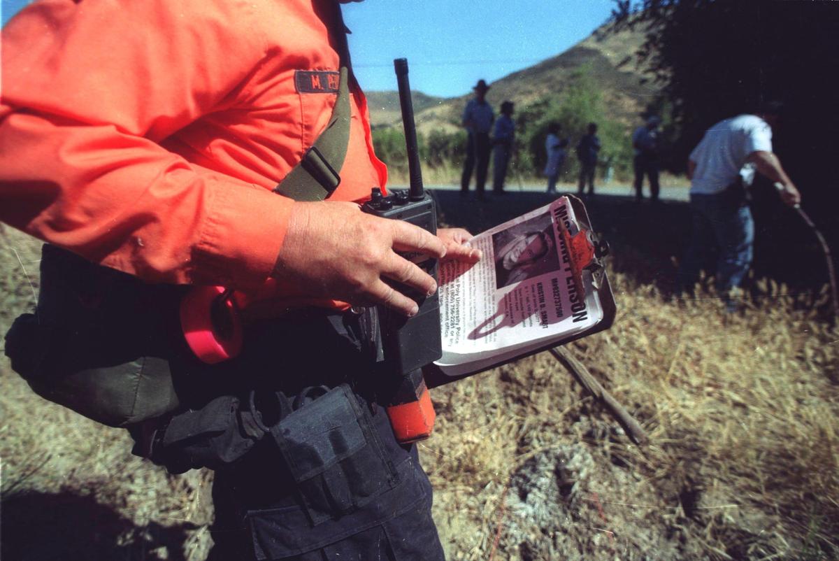 400 volunteers scour Cal Poly for some sign of Kristin Smart’s body on June 30, 1996.