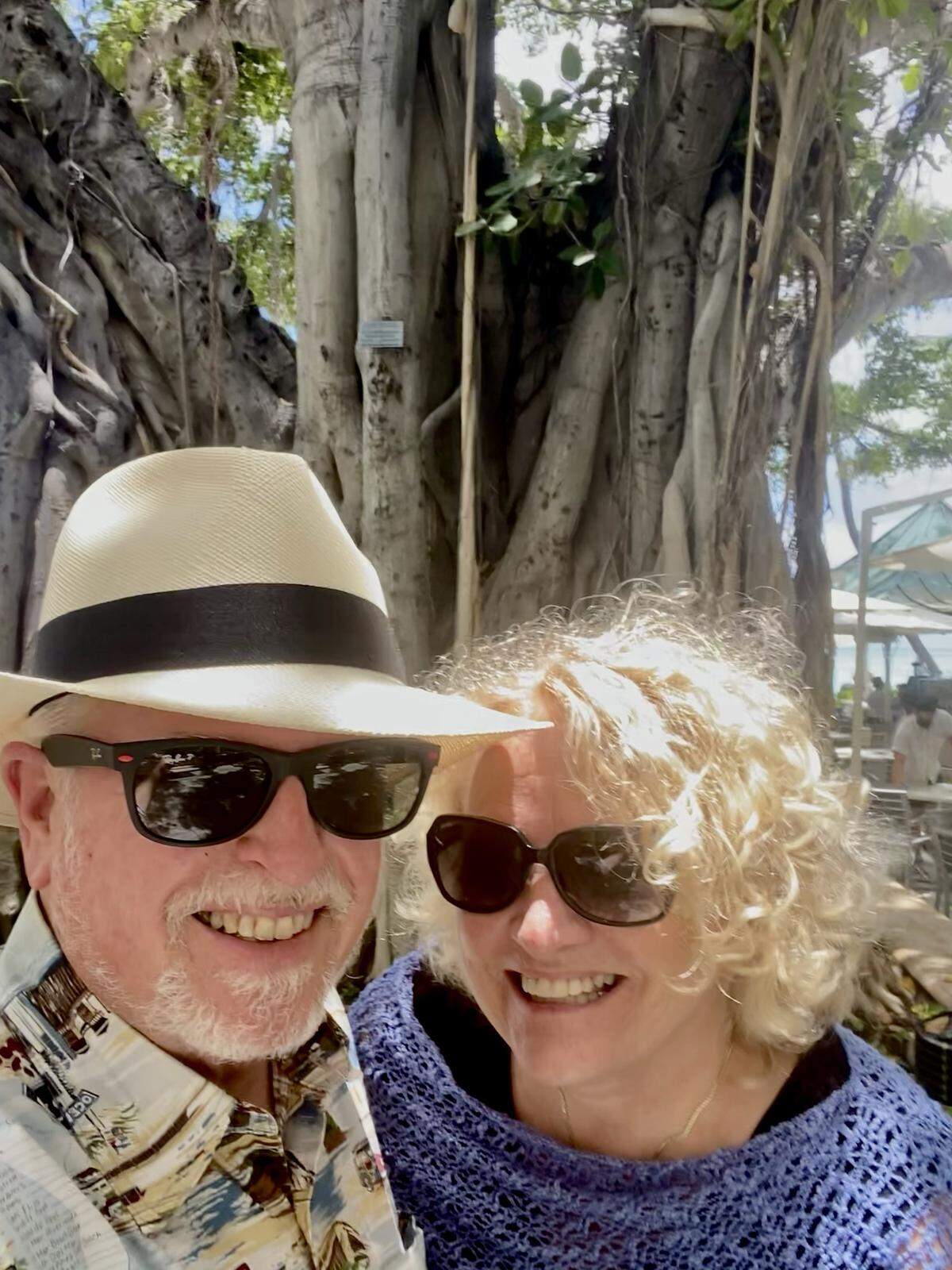 Ron and Sheree Cogan enjoy a coronavirus pandemic break in Hawaii.