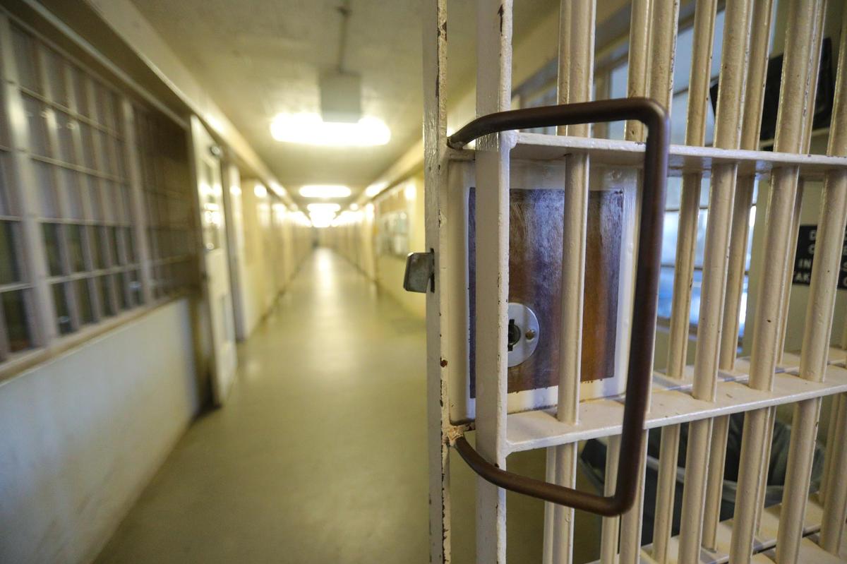 An East Facility cell block at California Men’s Colony prison.