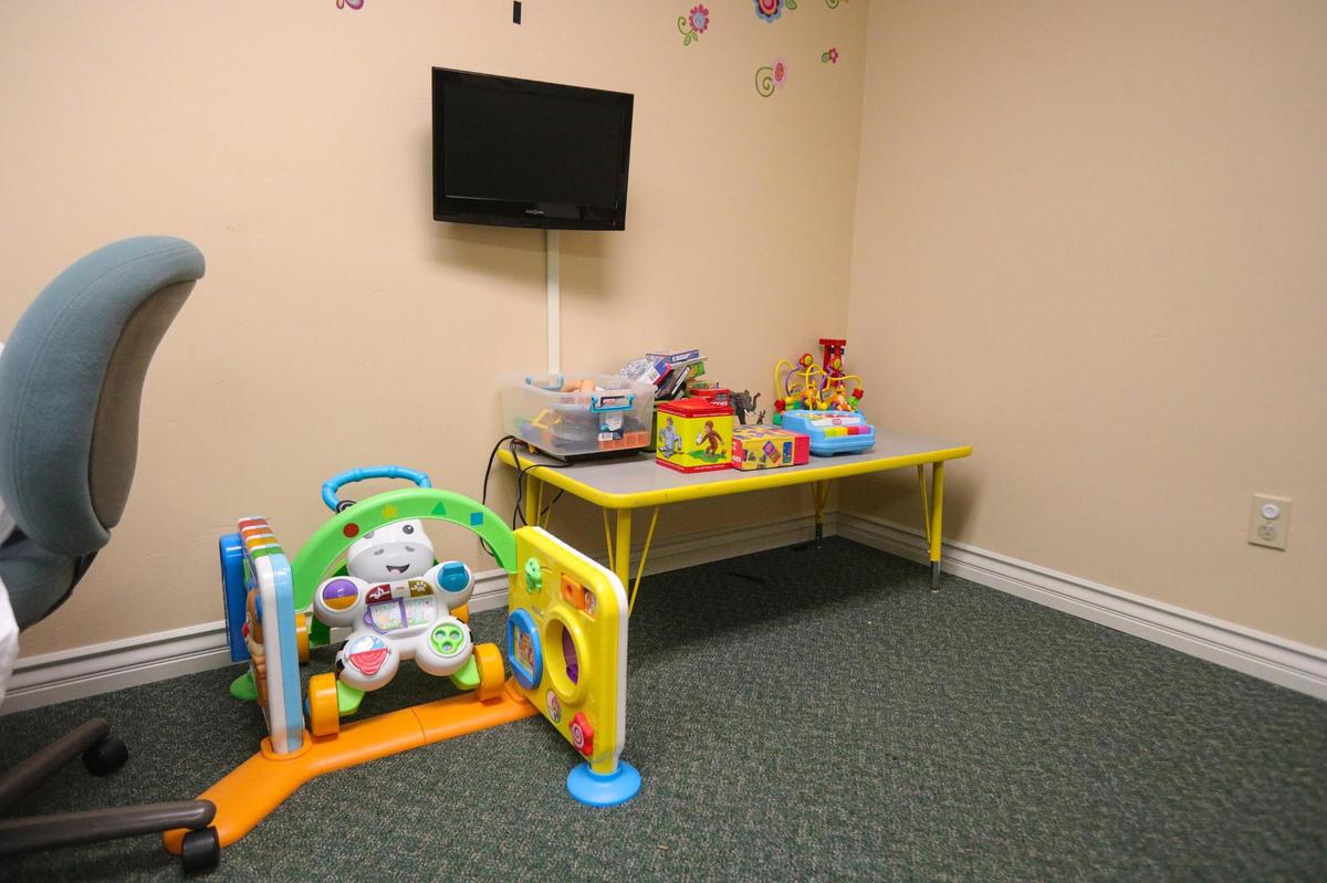 When a foster parent isn’t immediately available, the San Luis Obispo County Department of Social Services uses a temporary office space while a placement is arranged.