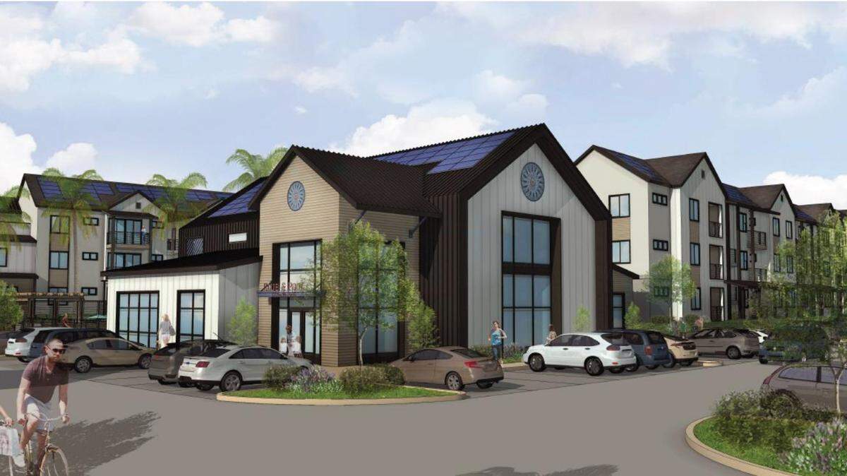 Split across 17 buildings, Mesa Trails Apartment Community will consist of 240 market-rate units in 15 buildings built by developer Abbot Reed Group and 73 affordable housing units in two buildings built by the Housing Authority of San Luis Obispo.