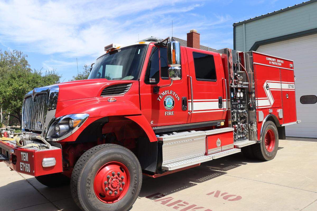The Templeton Fire Department’s type three fire truck, pictured above, has a smaller pumping capacity than the agency’s new truck will.