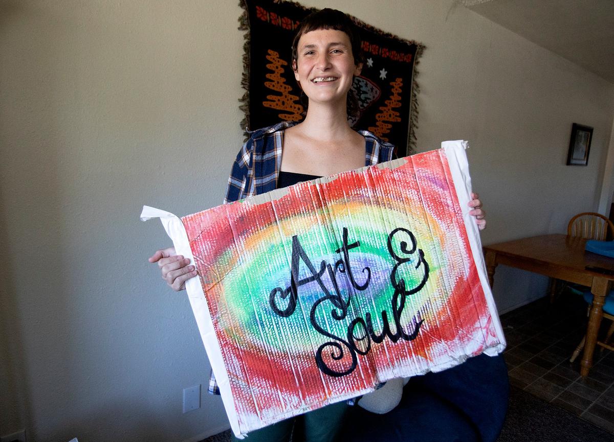 Faith LeGrande, a San Luis Obispo resident who suffers from multiple dynamic disabilities, is working to help connect others with resources through their business Art and Soul SLO.