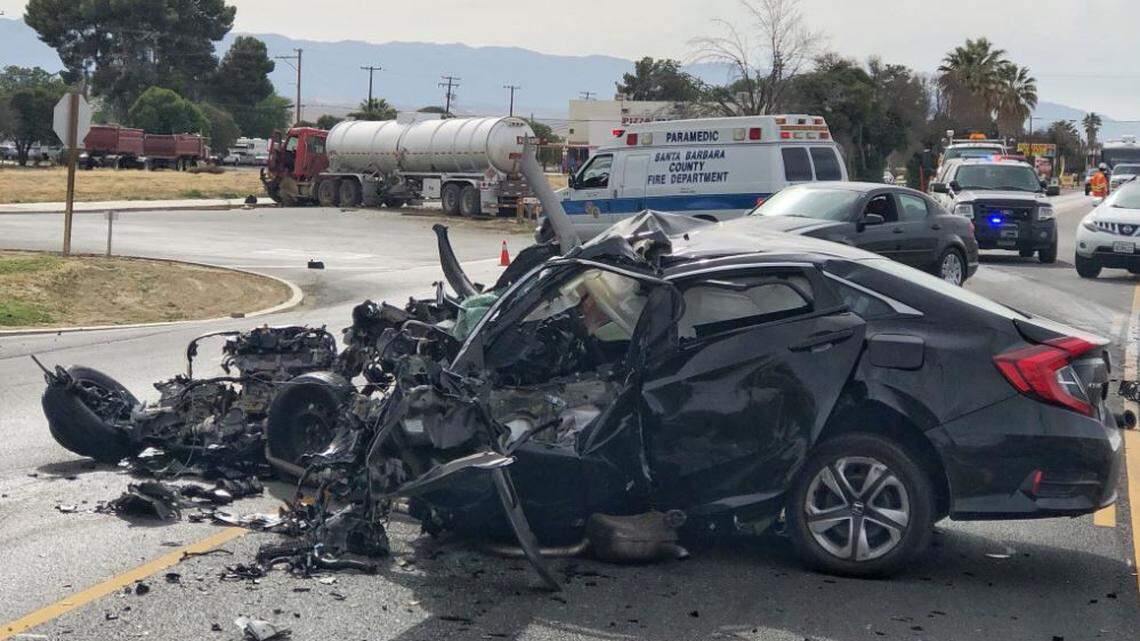 Authorities identified Jimmy Riley, 52, of Solvang, and Ronamarie Molon, 34, of Santa Maria, as the two people who were killed in a car crash on Highway 166 on Sunday, May 20, 2018, in New Cuyama, California.