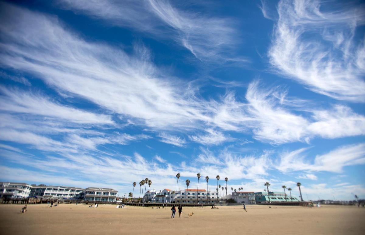 High cirrus clouds graced the sky in Pismo Beach Friday afternoon.