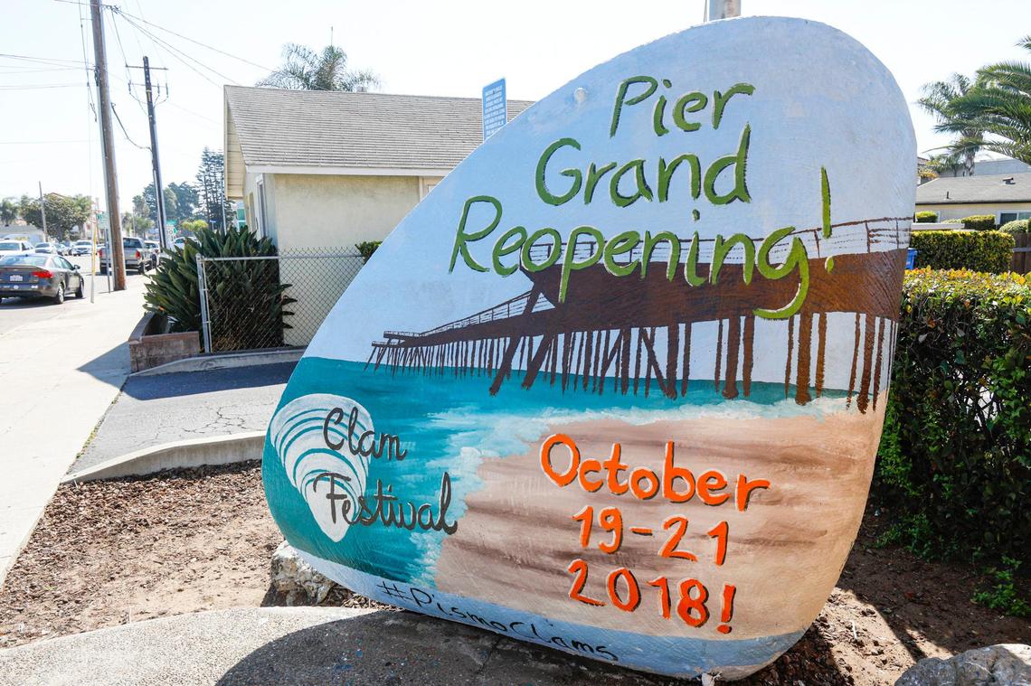 The Pier at Pismo Beach reopened after an 18 month renovation as the town held the 72nd annual Clam Festival. 10-20-2018 David Middlecamp