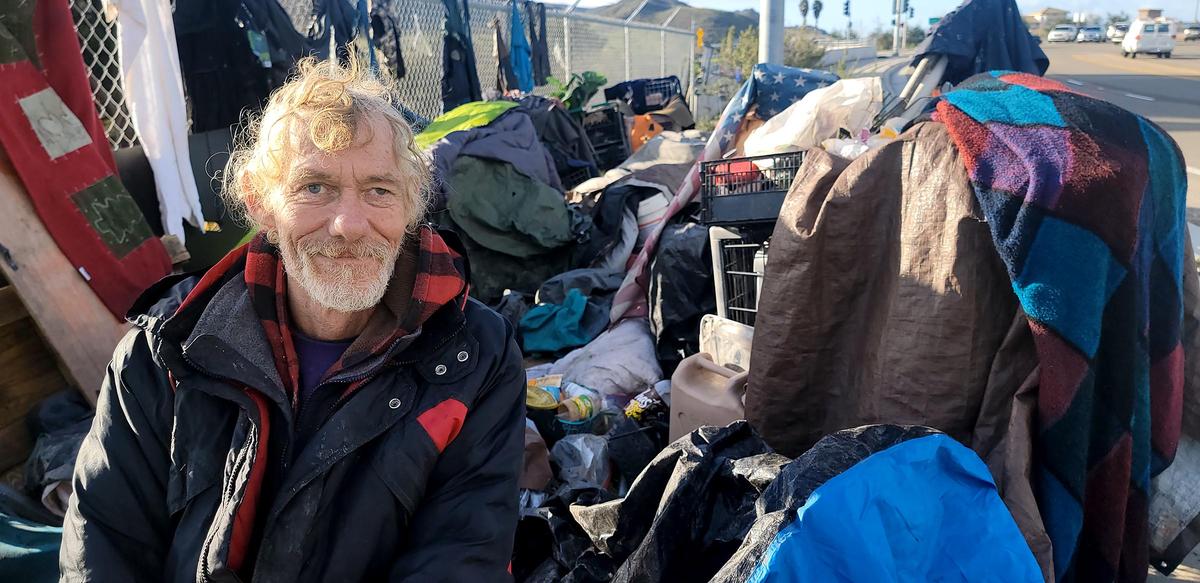 George Jodry, 60, said he feels like he’s in a jail when he’s housed in 40 Prado. In San Luis Obispo County, the homeless population scrambled to take cover from deadly flooding that made many previously safe areas to camp, sleep or take shelter uninhabitable.