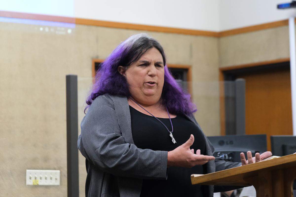 Defense attorney Christina DiEdoardo presents her closing arguments in the case against her client, Charles Ammons, who is accused of attempting to murder a Pismo Beach Police Office, in San Luis Obispo Superior Court on Sept. 10, 2024.