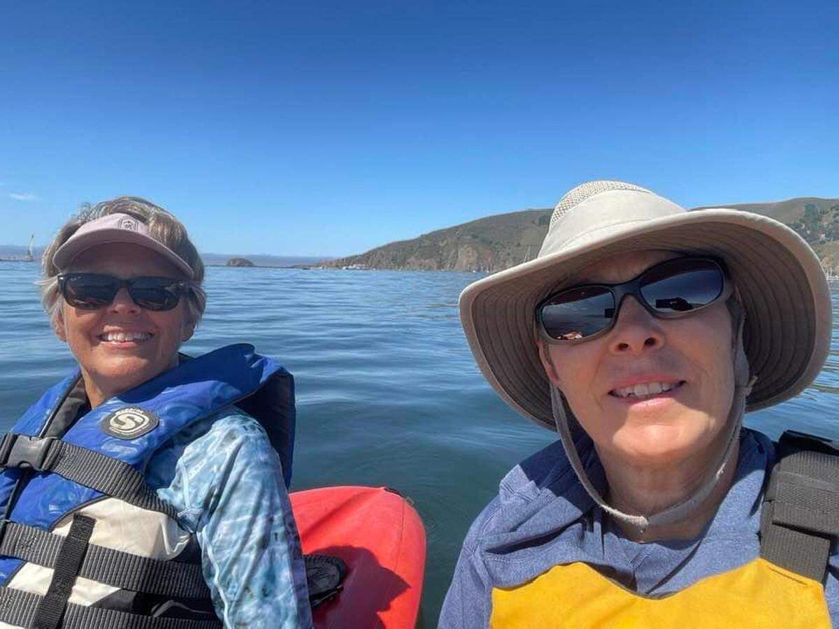 Michelle Seybert, pictured here on the right with partner Ann Maliszewski, was fatally struck by a vehicle in Grover Beach Jan. 1, 2024. Maliszewski said it took four months for details on Seybert’s death to be released by the Grover Beach Police Department.