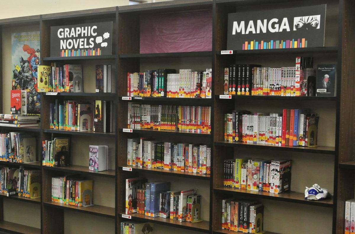 The fiction section of the library at Atascadero High School has been “genre-fied” to allow students to more easily find the books that they’re interested in.