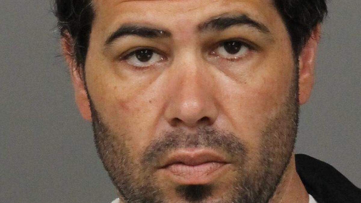 David Carl Angello, 42, of Ocean, California, was arrested Saturday, July 7, 2018, on suspicion of felony vandalism, brandishing a firearm at a peace officer, and resisting a peace officer by means of threats or violence.