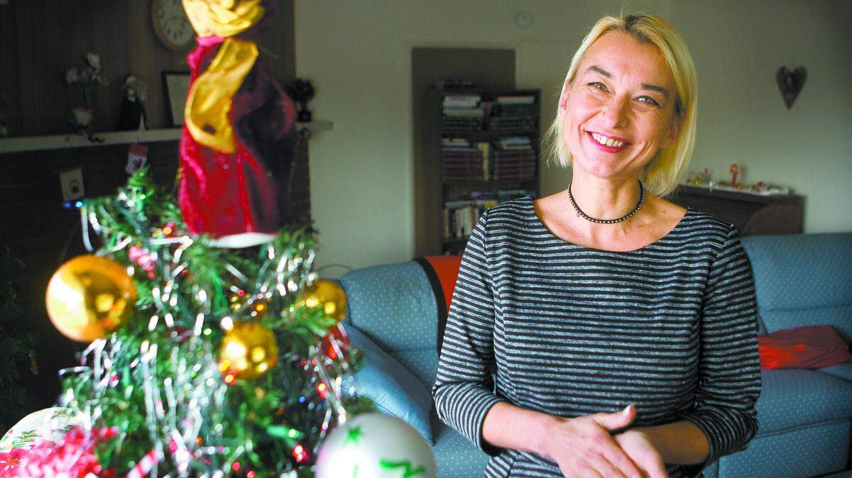 Britta Daigneault spent six years living on the streets before connecting with a new county-funded program from Transitions Mental Health. She celebrated the holidays this year living in a house provided by the 50Now program.