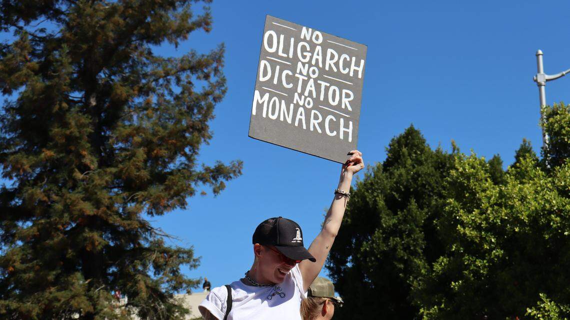 ‘This is our moral moment.’ See signs from No Kings protest in SLO