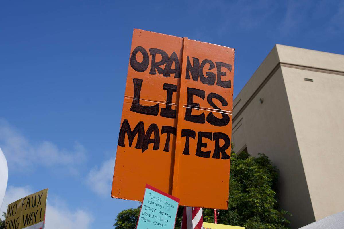 Protesters take to the streets during the No Kings protest in San Luis Obispo on Saturday, March 28, 2026. Organizers estimated around 2,500 people attended the San Luis Obispo protest, with more in Atascadero, Cambria and Grover Beach.