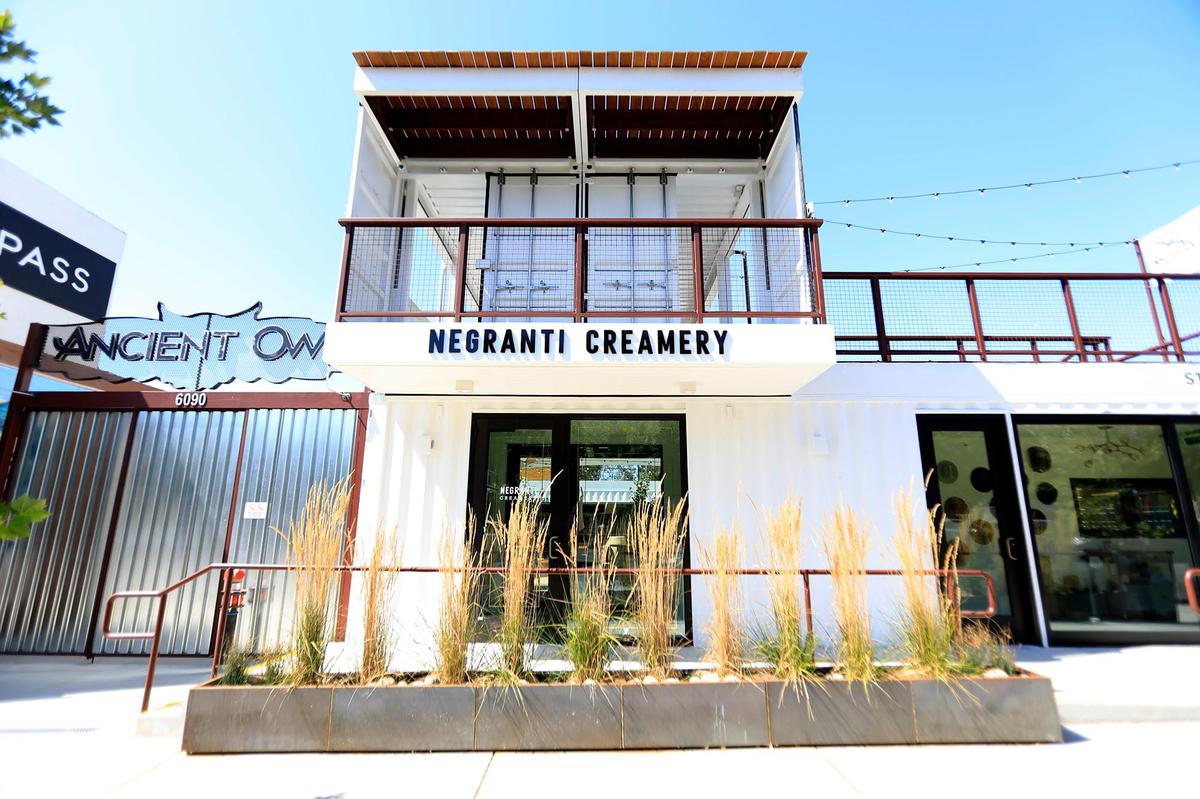 Ancient Owl Beer Garden and Bottle Shoppe, Negranti Creamery and Stellar + S.U.N. Hat Company are located in the development built from shipping containers on El Camino Real across from The Carlton in Atascadero.