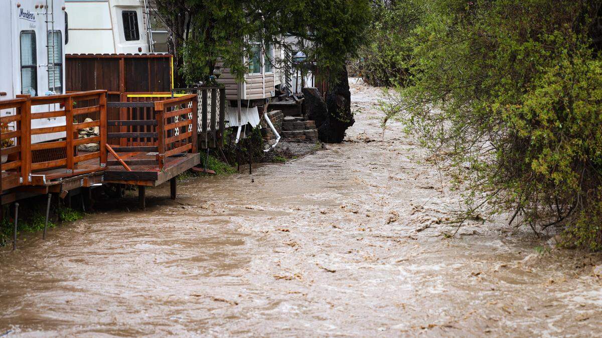 Silver City West was hit by flooding from Little Morro Creek during the atmospheric river storm on March 10, 2023.