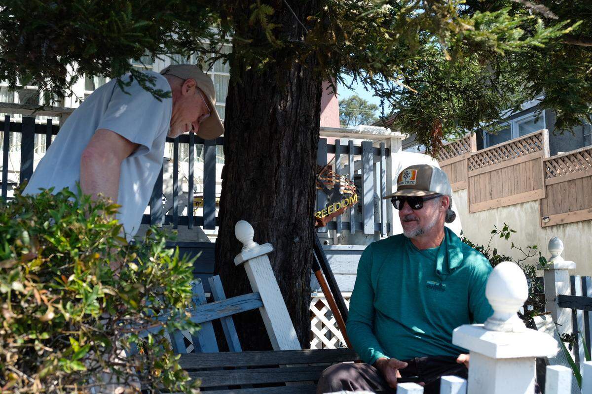 Scientists do testing on the soil in the front yard of the house next door to Susan Flores’ home in Arroyo Grande on Thursday, May 7, 2026, during the second day of a search warrant investigation in the Kristin Smart murder case.