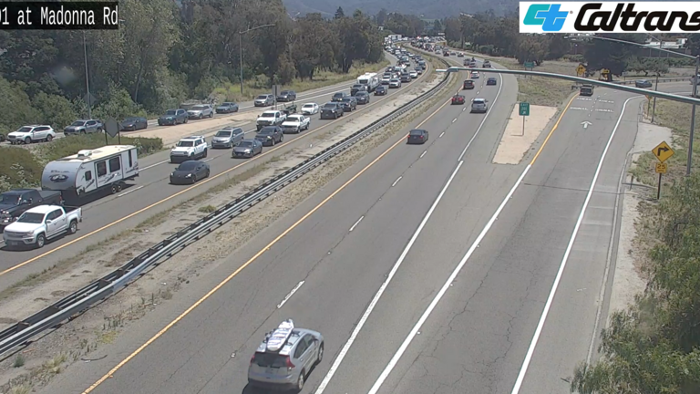 Multi-vehicle crash backs up traffic on Highway 101 in SLO