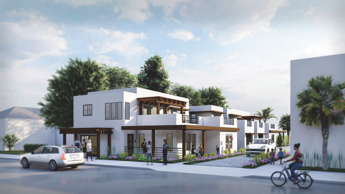 Four two-bedroom units and four studios are coming to a pair of compact, two-story buildings near the southwest corner of Nelson and Short streets in Arroyo Grande.